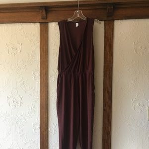 Old Navy Cross-Front Sleeveless Jumpsuit